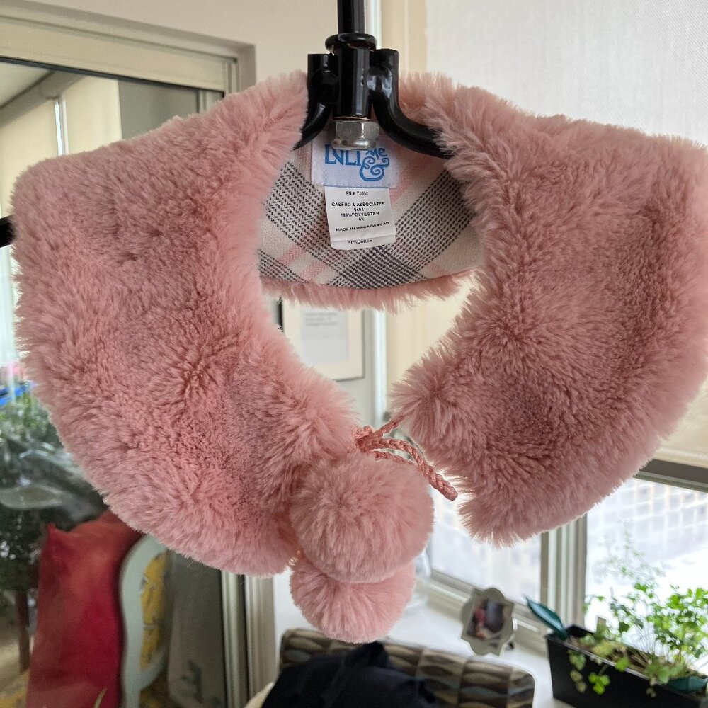 Girls Faux Fur Winter Collar